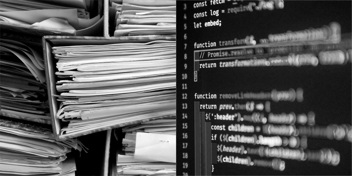 Digitalisation from paper and Excel to dedicated apps and intelligent software B